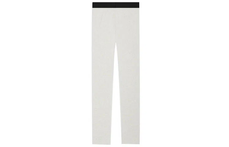 Детские трикотажные спортивные штаны прямого кроя Fear Of God Essentials, Oat — фото 3