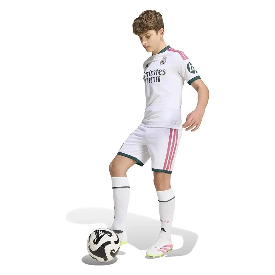 Детские спортивные шорты с технологией Climacool Real H Sho Y adidas, Белый — фото 4