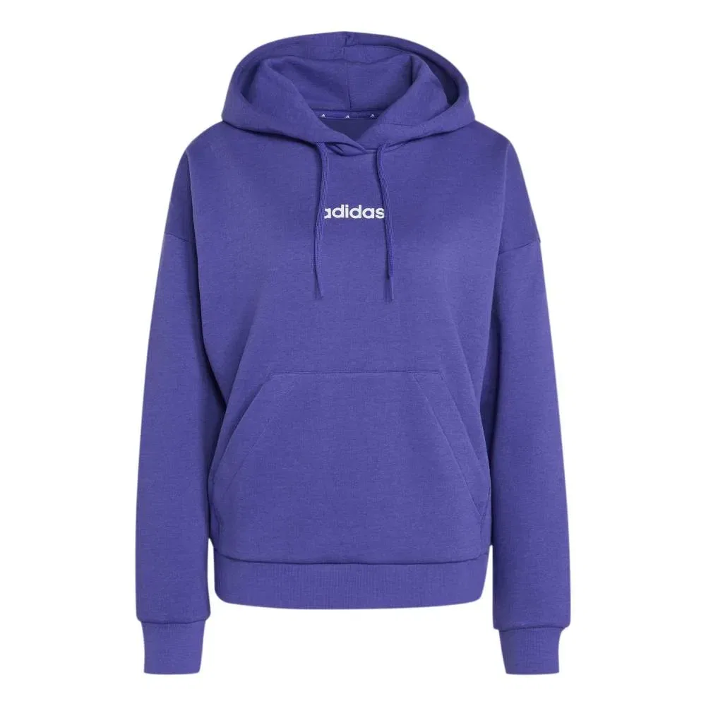 Женский свитшот с капюшоном Linear Fleece Adidas, Purple — фото 3