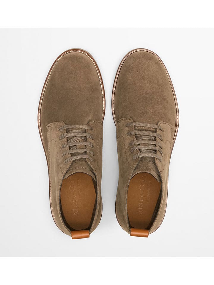 Marc O'Polo Shoes Кожаные туфли на шнуровке "Линус" светло-коричневого цвета — фото 2