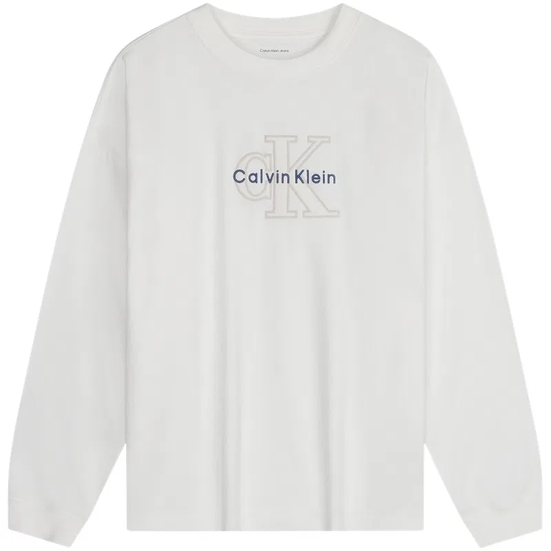 Женская футболка с круглым вырезом Calvin Klein, Moon White