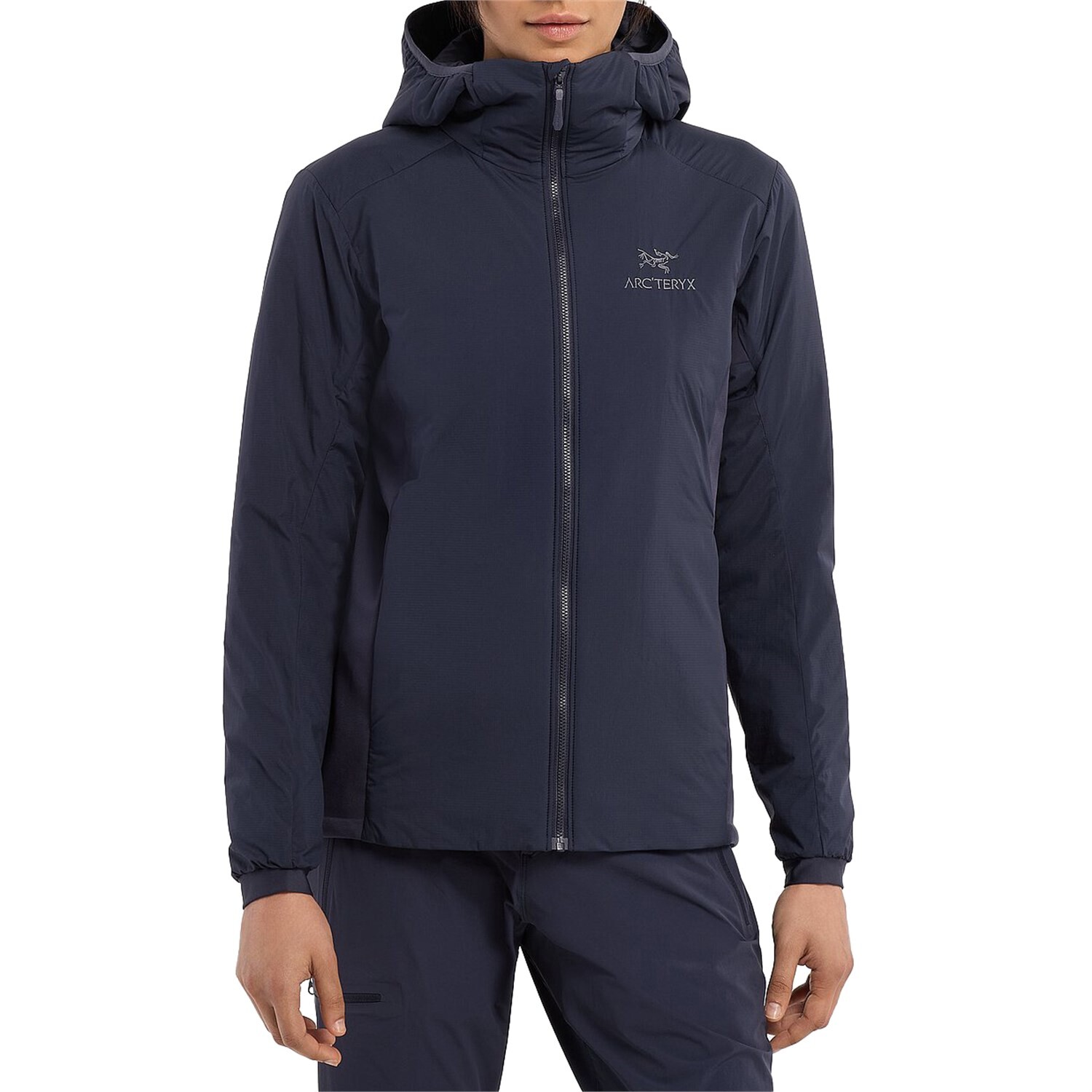 

Ветровка Arcteryx Atom на молнии с капюшоном, синий