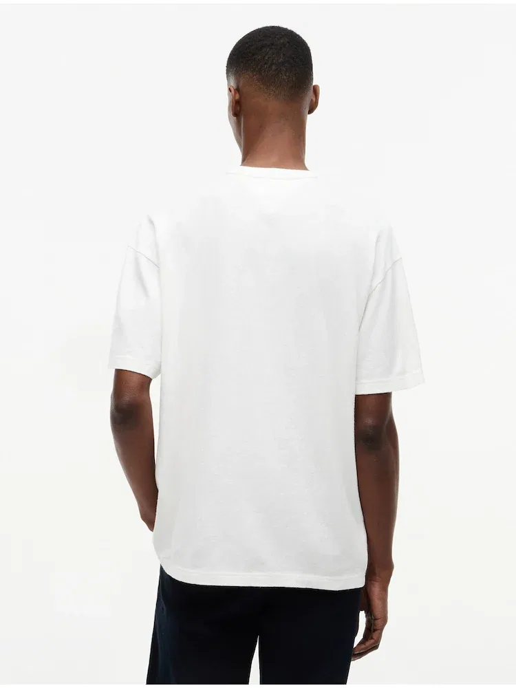 Футболка с принтом, Relaxed Fit, Heritage Flag TOMMY HILFIGER, White — фото 3