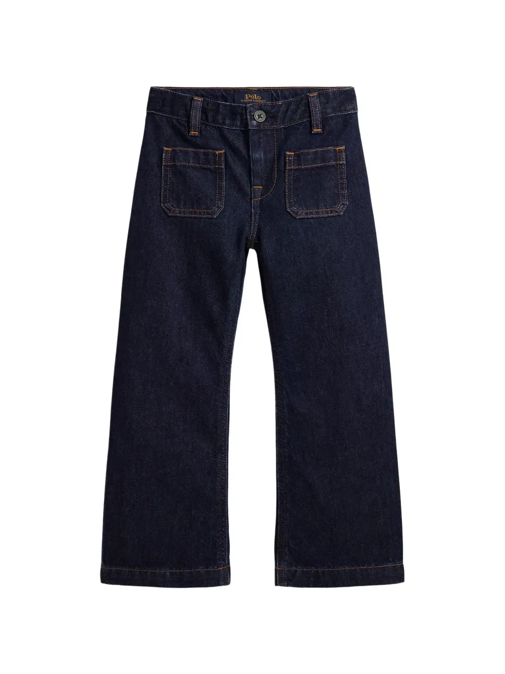 Расклешенные джинсы с карманами Polo Ralph Lauren Kids, синий