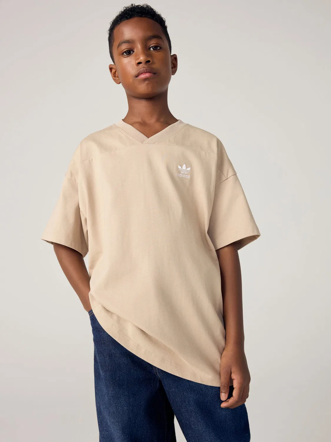 Футболка Oversized Cutline, adidas Originals, нейтральный — фото 2
