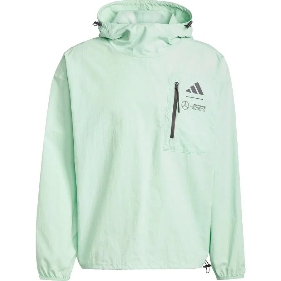 Ветровка Mercedes-AMG Petronas Formula One Team Premium Woven Windbreaker, adidas, Зеленый — фото 3