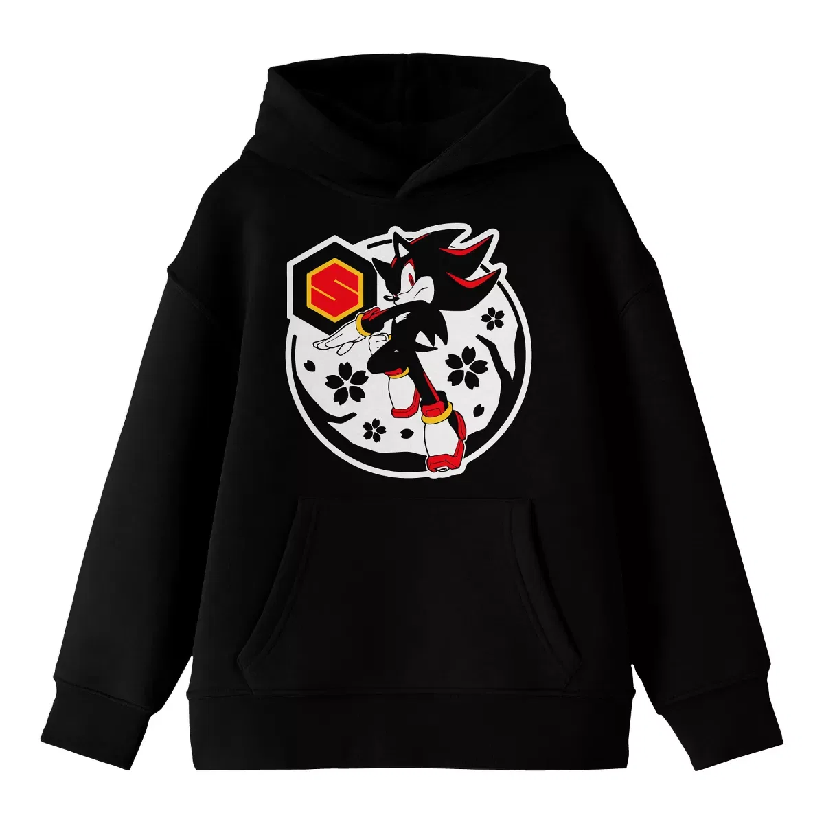 Детская футболка с длинным рукавом Sonic the Hedgehog Shadow Red Icon, Black