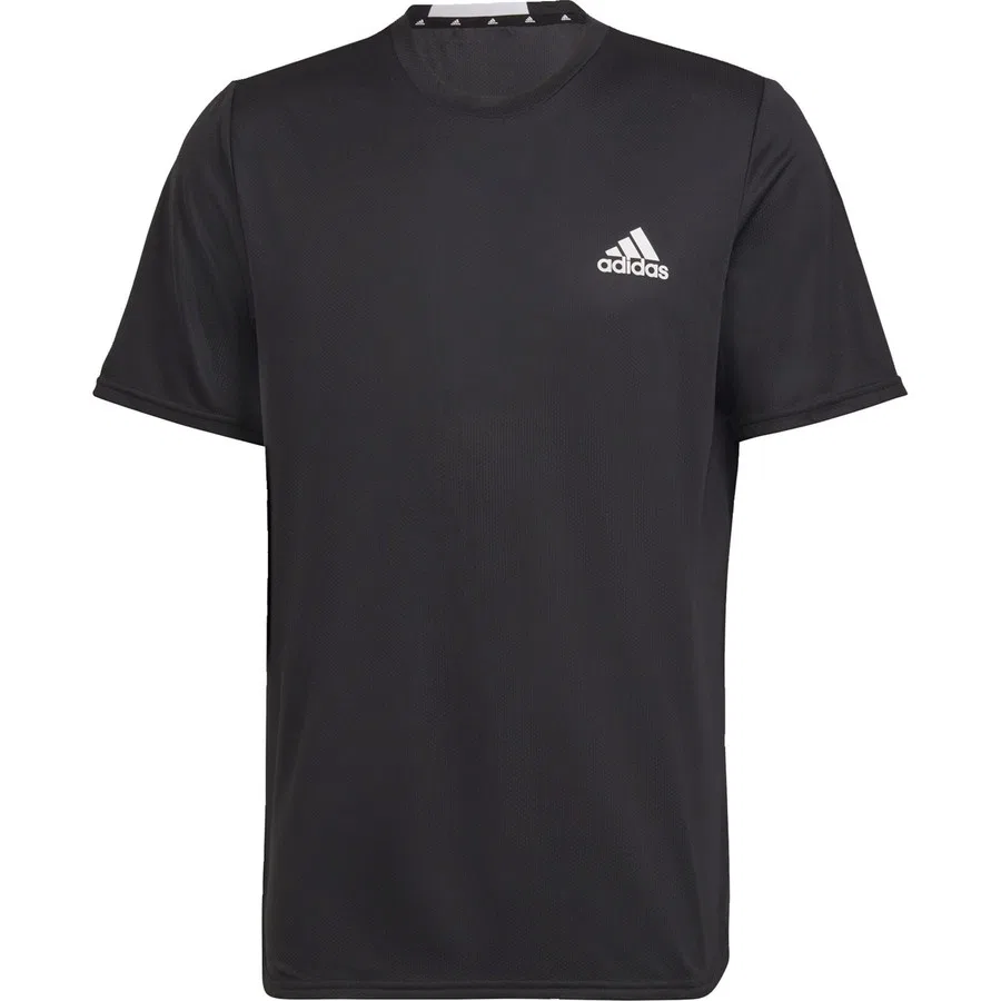 Футболка спортивная с длинным низом AEROREADY Designed for Movement adidas, Черный — фото 2