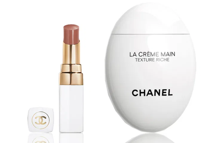 Женский набор для ухода за руками и губами CHANEL, крем для рук 50 мл и бальзам для губ 3 г, Black