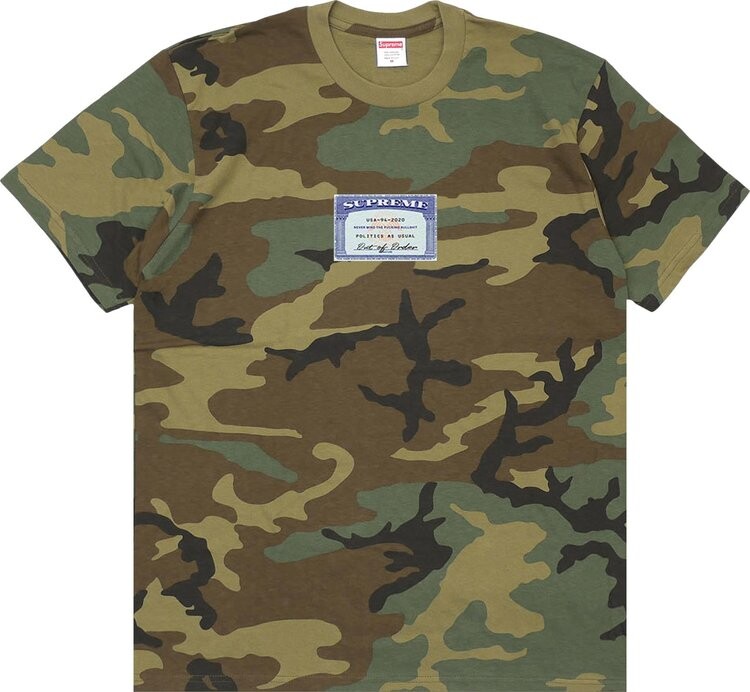 Футболка Supreme Social Tee 'Woodland Camo', разноцветный — фото 2