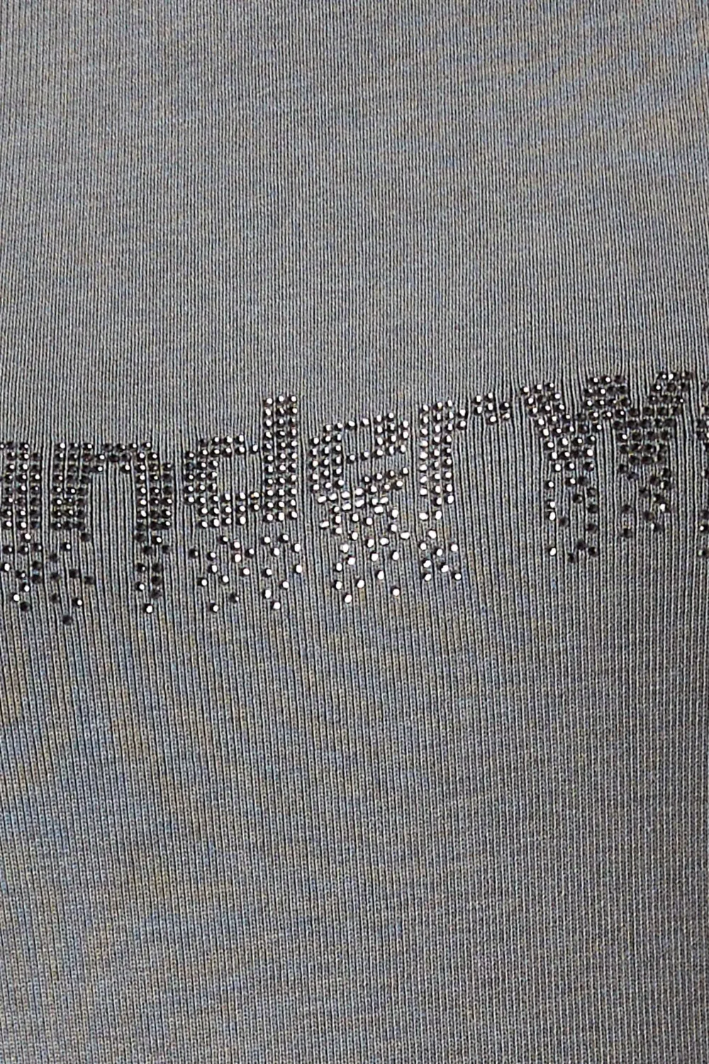 Футболка детская с принтом из хлопка Alexander Wang, серый — фото 4