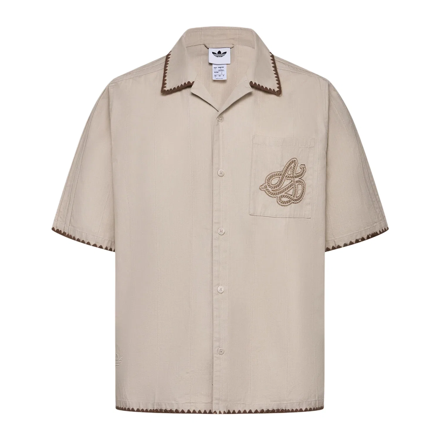 Рубашка мужская с отложным воротником, Adidas Originals, Miracle Bauxite Brown