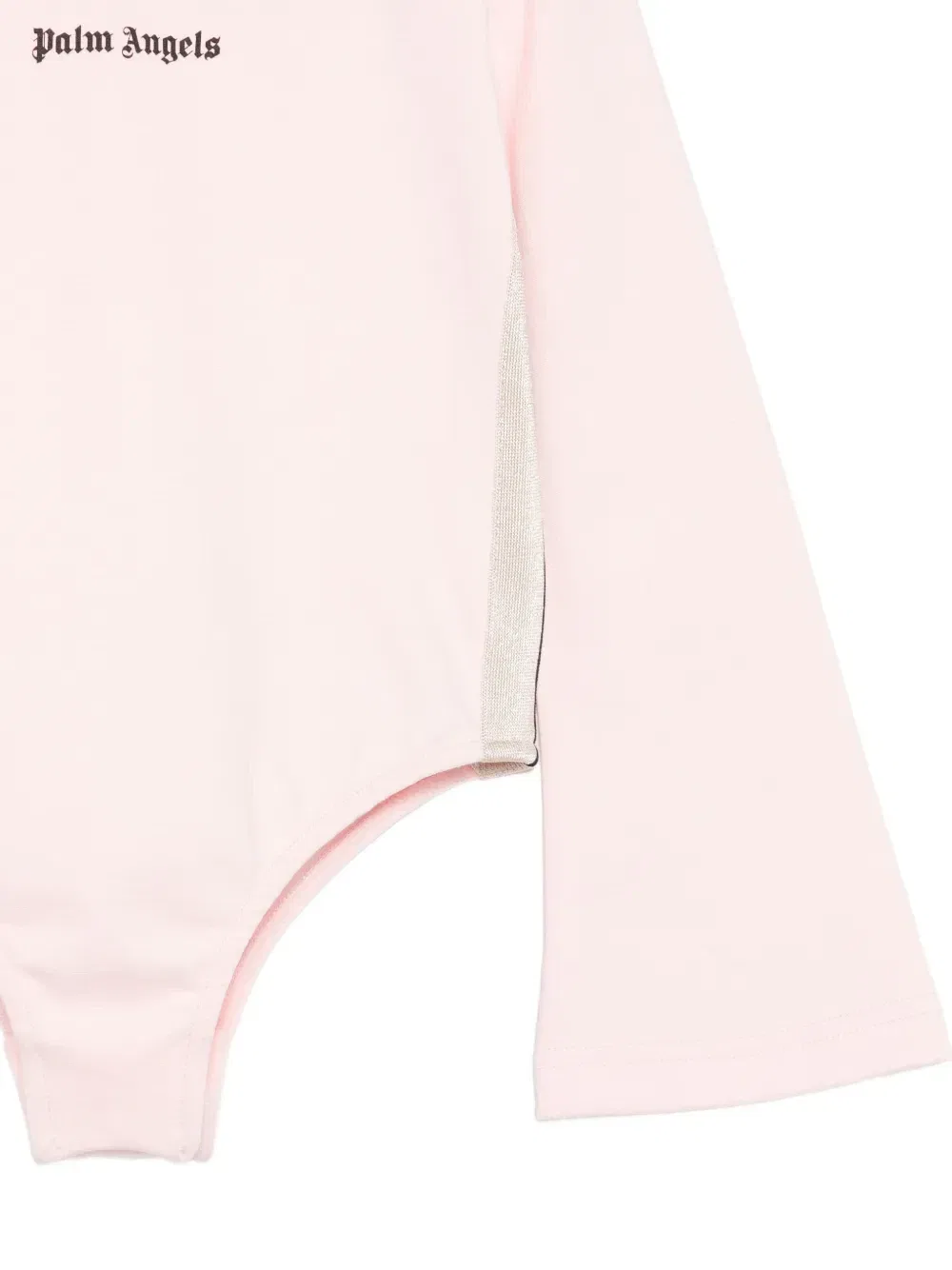 Боди с длинными рукавами с логотипом Palm Angels Kids, розовый — фото 3