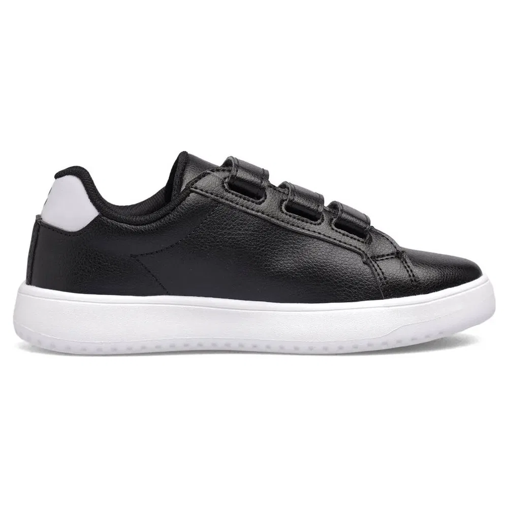 Детские спортивные кроссовки на липучках с легкой подошвой Hml Busan 25 Jr Hummel, Black — фото 2