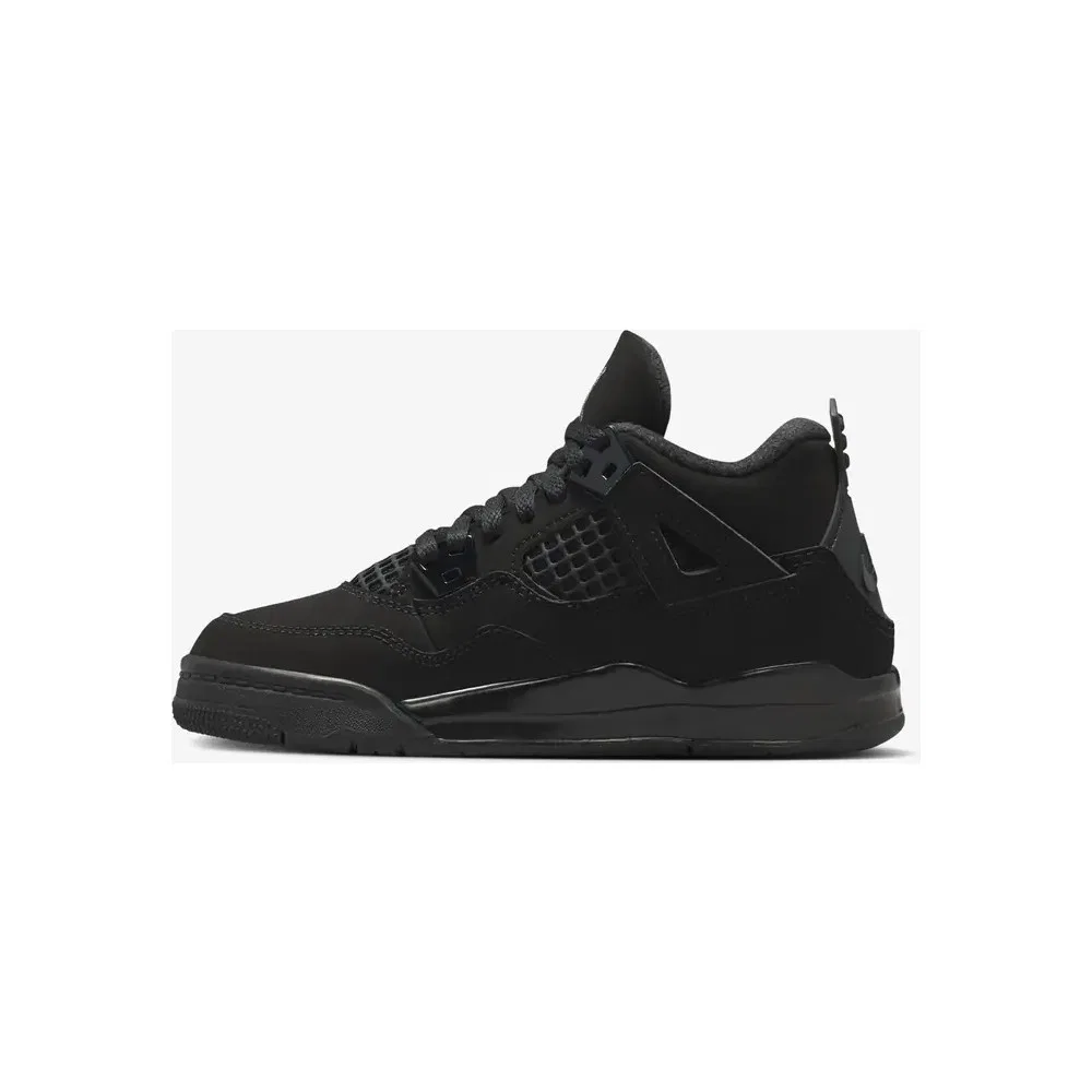 Детские кроссовки баскетбольные Air Jordan 4 Retro 'black Cat' (Ps) Nike — фото 2