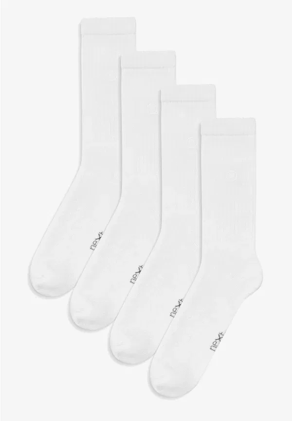 Носки спортивные дышащие Sports socks four pack, Next, White, белый