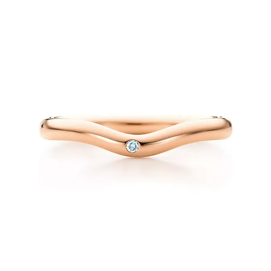 

Кольцо Tiffany & Co. x Elsa Peretti Wedding Band, розовое золото/бриллиант