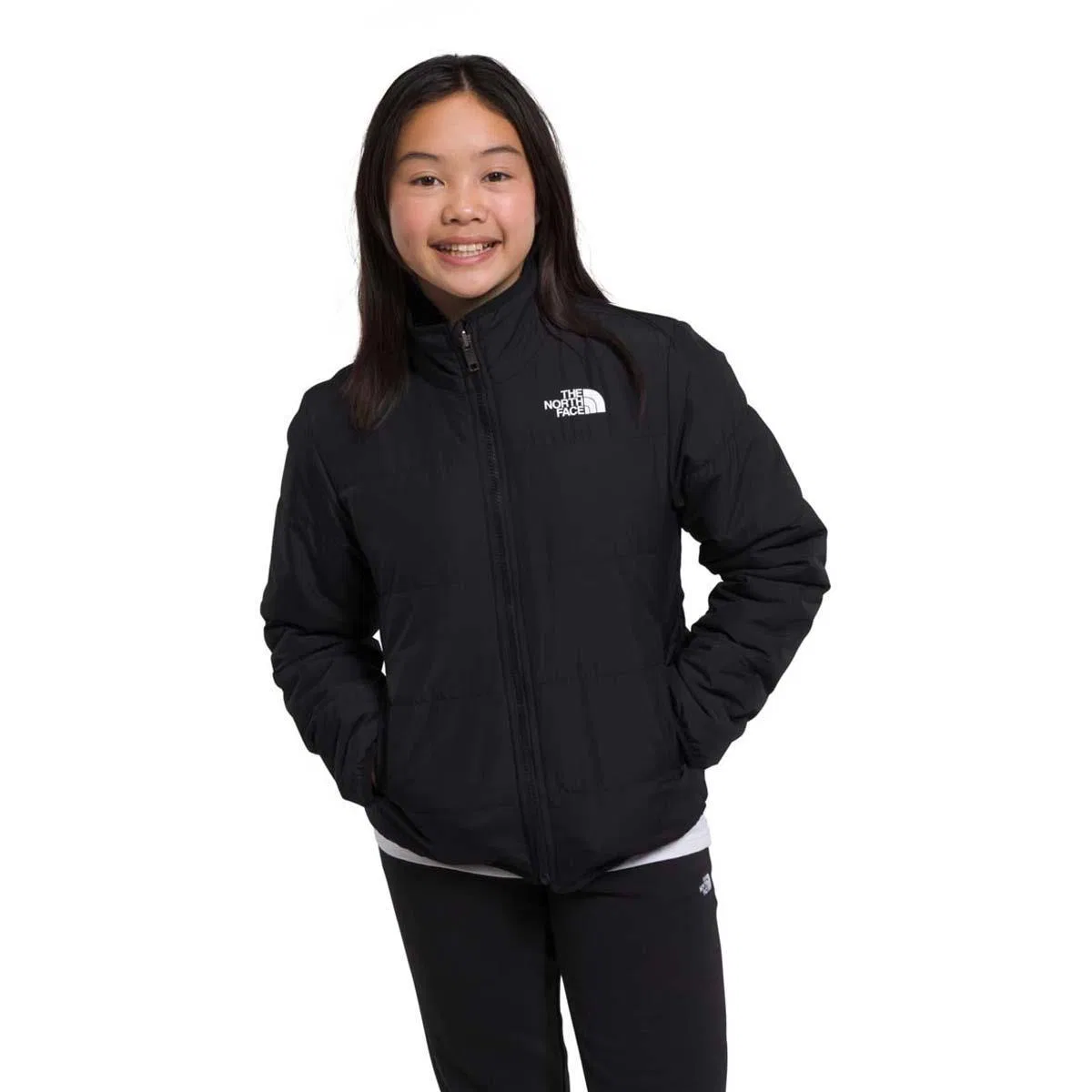 Куртка детская утепленная двусторонняя Mossbud The North Face, TNF Black