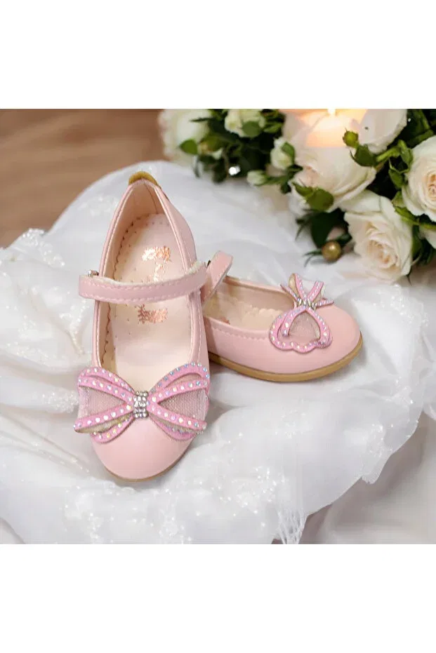 Детские балетки для девочек с ортопедической стелькой Patik Bebe, Pink