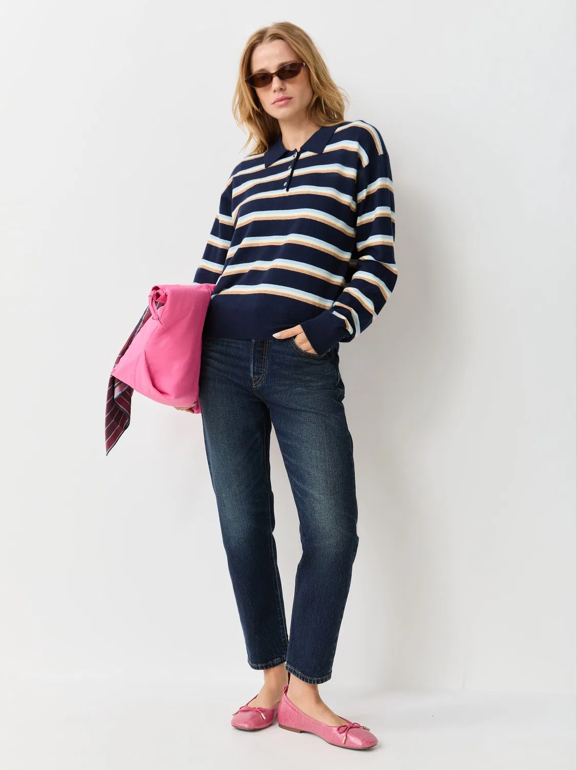 Оригинальные укороченные джинсы Levi's Blue 501 — фото 2