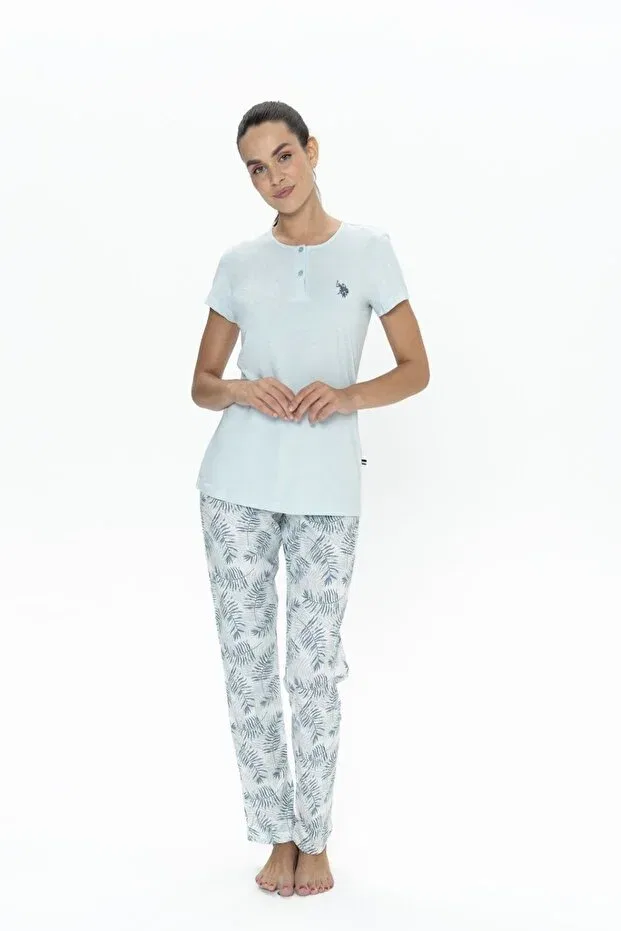 Женский комплект пижам с коротким рукавом U.S. Polo Assn., Blue