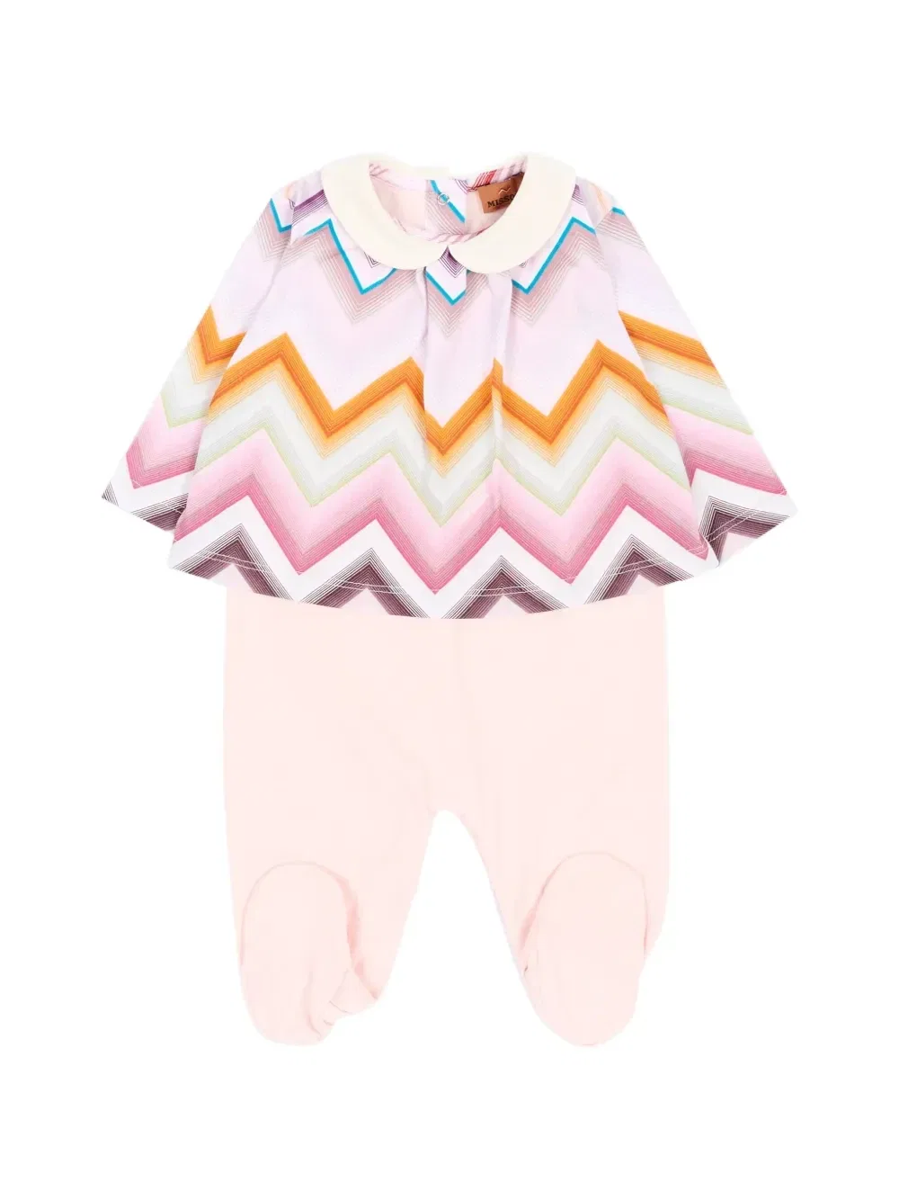 Комплект из трех предметов с зигзагообразным принтом Missoni Kids, розовый — фото 2