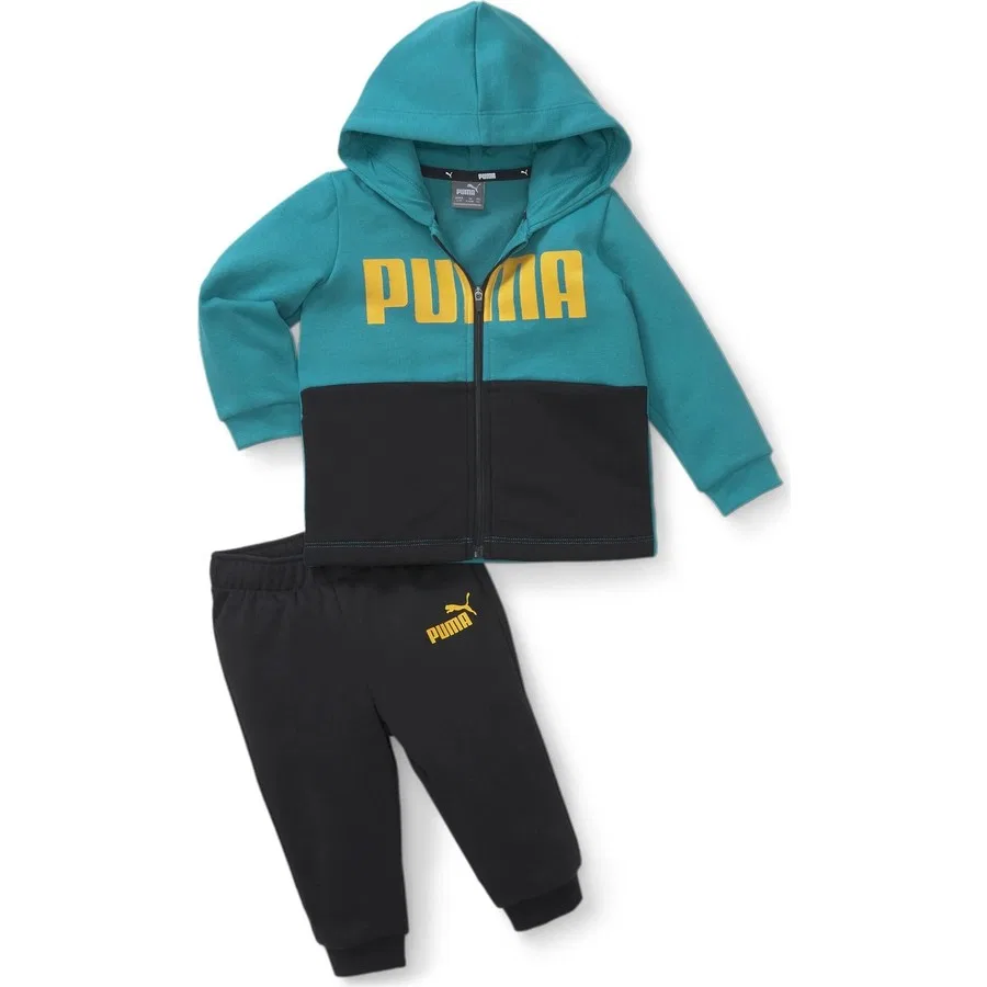 Спортивные штаны-джоггеры с цветовыми блоками Minicats Colorblock Jogger Puma, Бирюзовый