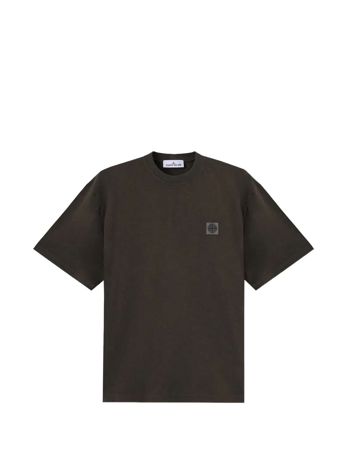 Stone Island Футболка с нашивкой логотипа, серый