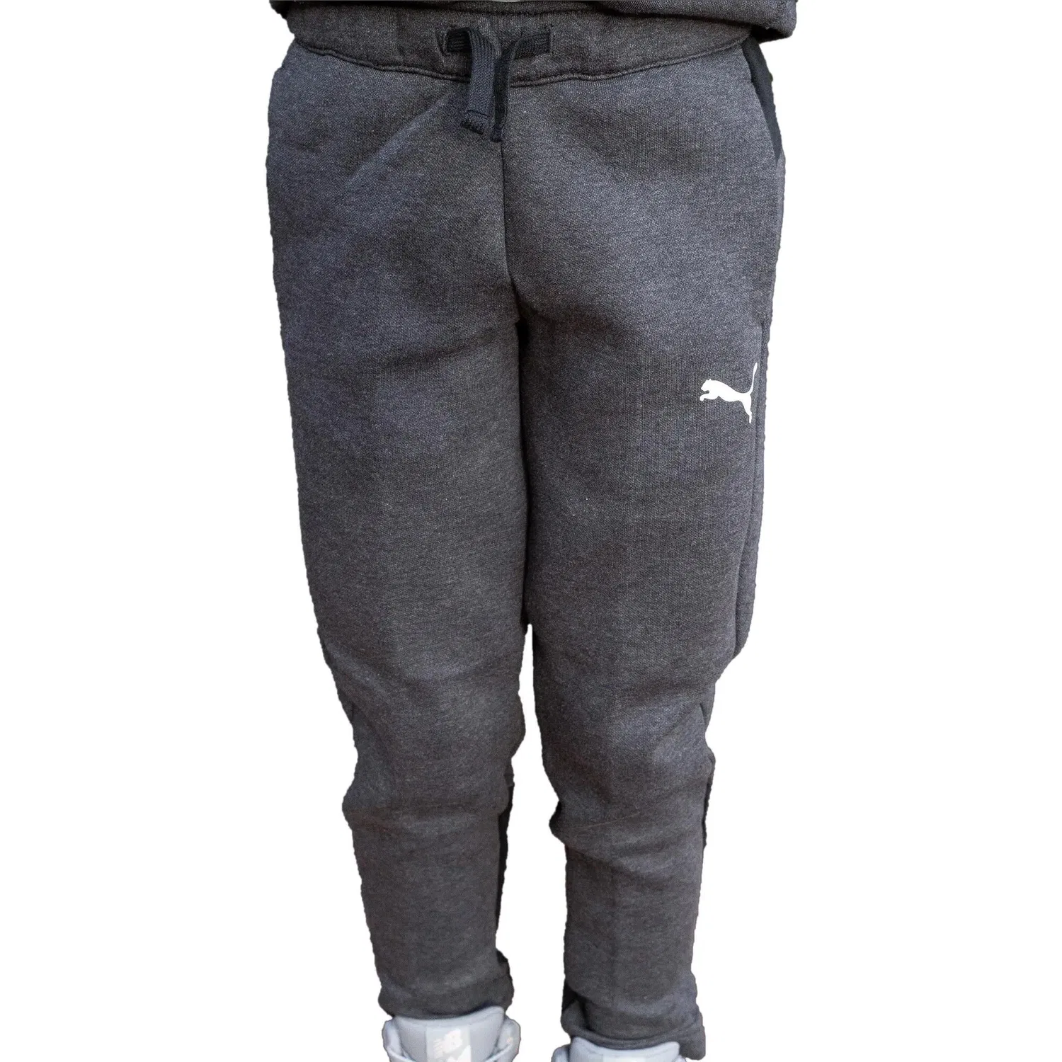 Детские спортивные штаны Puma Sweat Pants Dark Grey Heather Junior Black, Bunt — фото 3