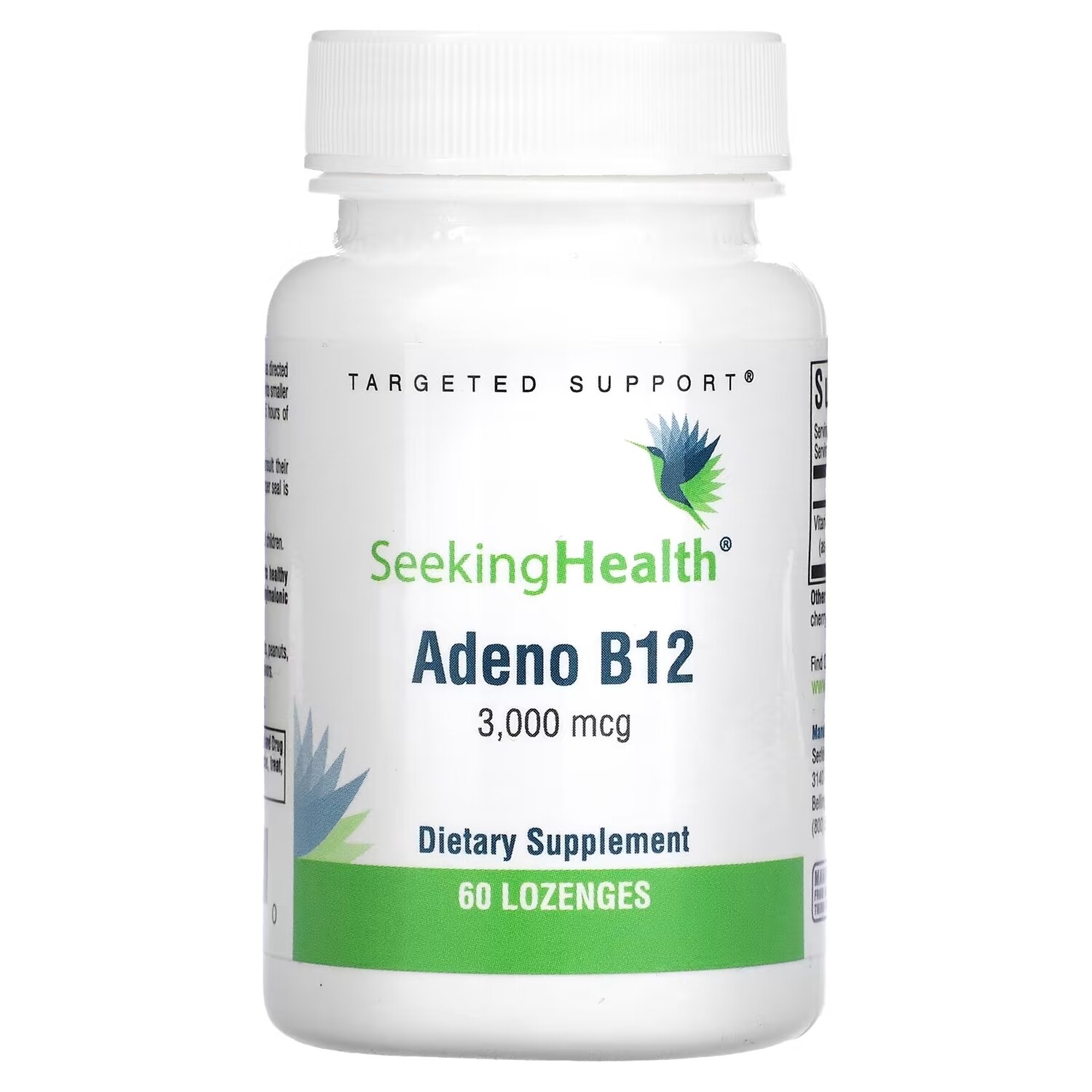 

Seeking Health Адено B12 3000 мкг, 60 пастилок