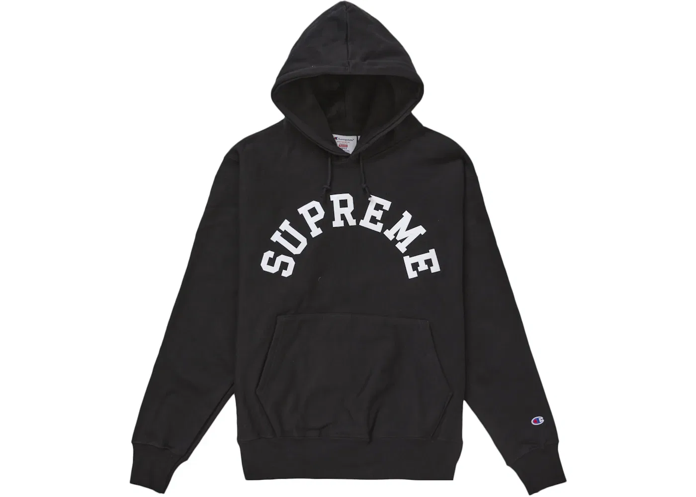 Мужская худи с принтом Supreme Champion Hooded Sweatshirt SS25 Supreme, Black