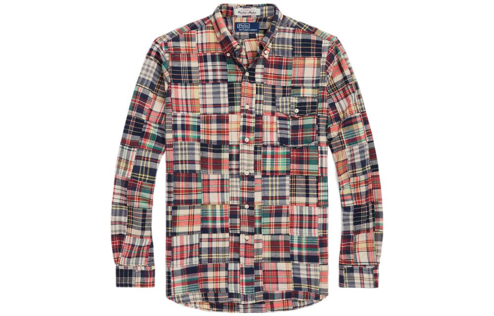 

Мужская разноцветная рубашка SS23 Polo Ralph Lauren, мультиколор