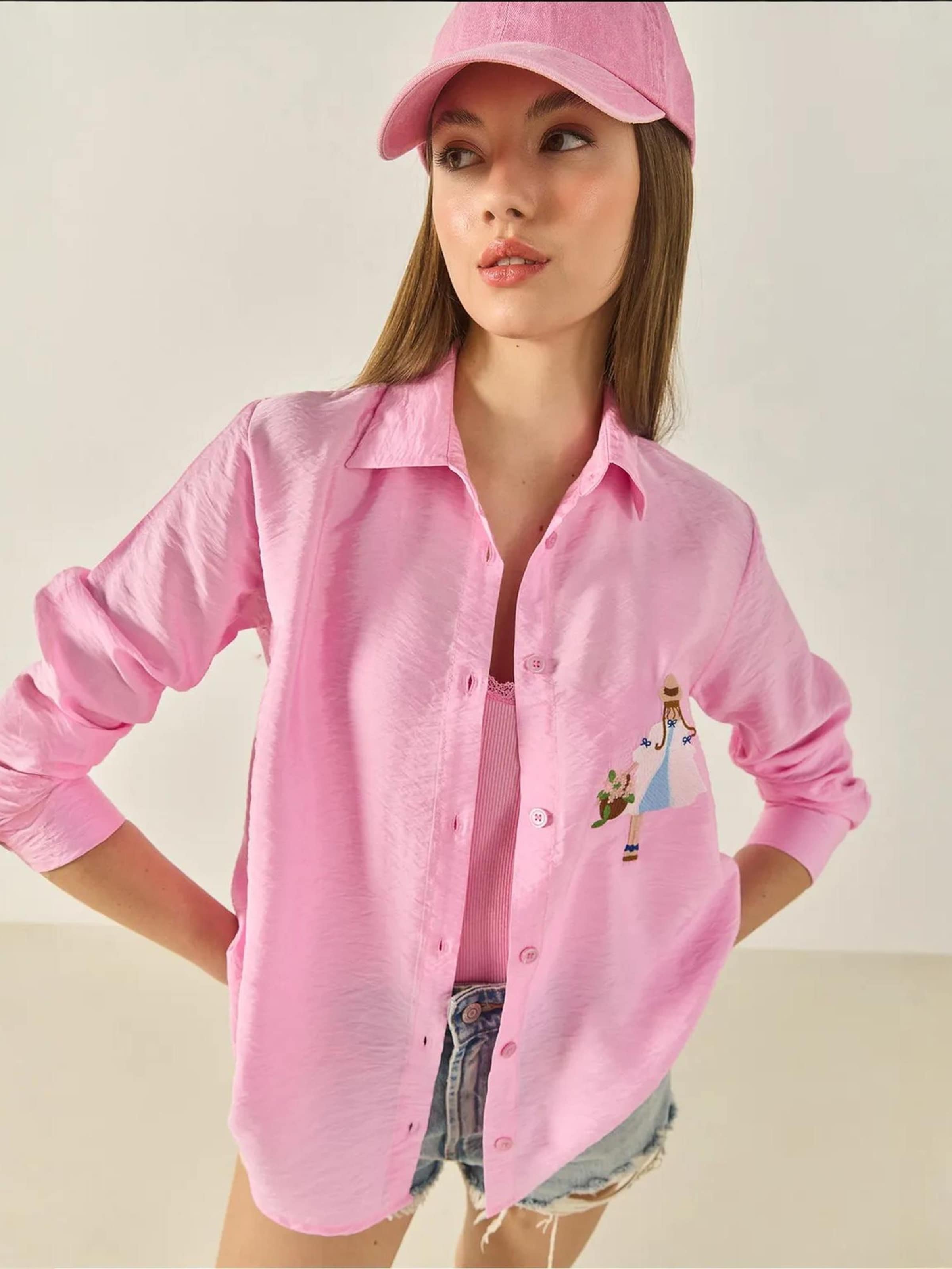 

Bianco Lucci Блузка в светло-розовом цвете