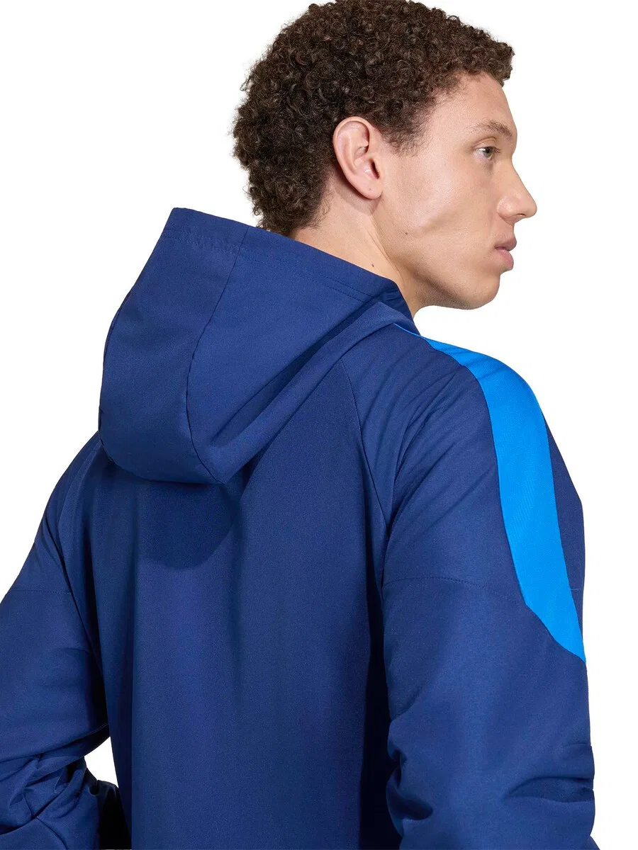 Спортивная куртка ADIDAS PERFORMANCE 'TIRO ES' небесно-голубого и темно-синего цвета — фото 4