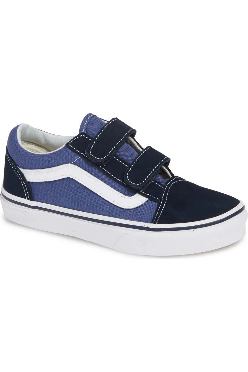 Кеды детские на липучках Old Skool Vans, Navy/True White
