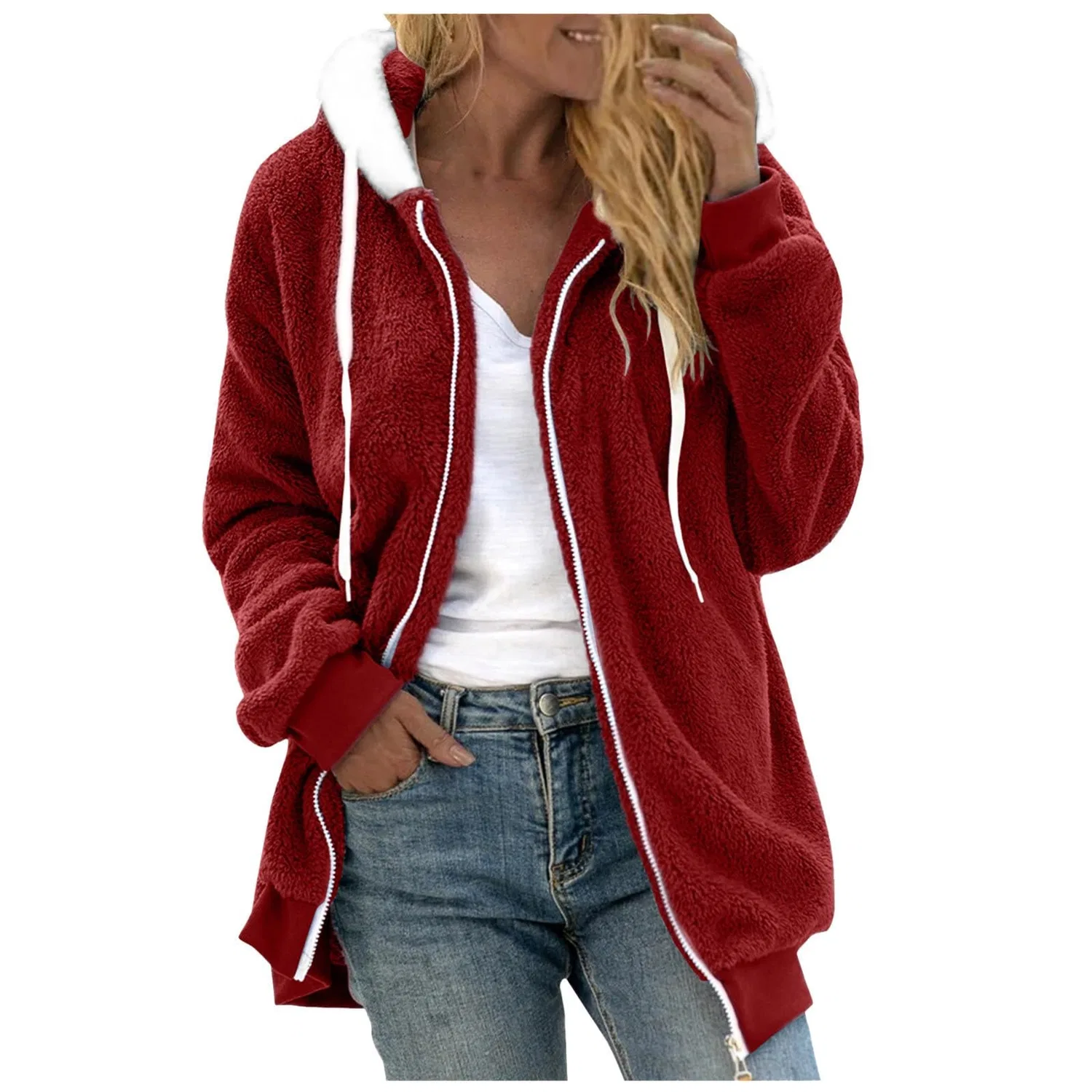 Женская куртка-парка с капюшоном, утепленная, Activewear, vino
