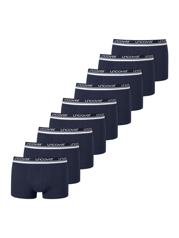 

UNCOVER BY SCHIESSER Ретро-шорты/брюки базового цвета, темно-синие