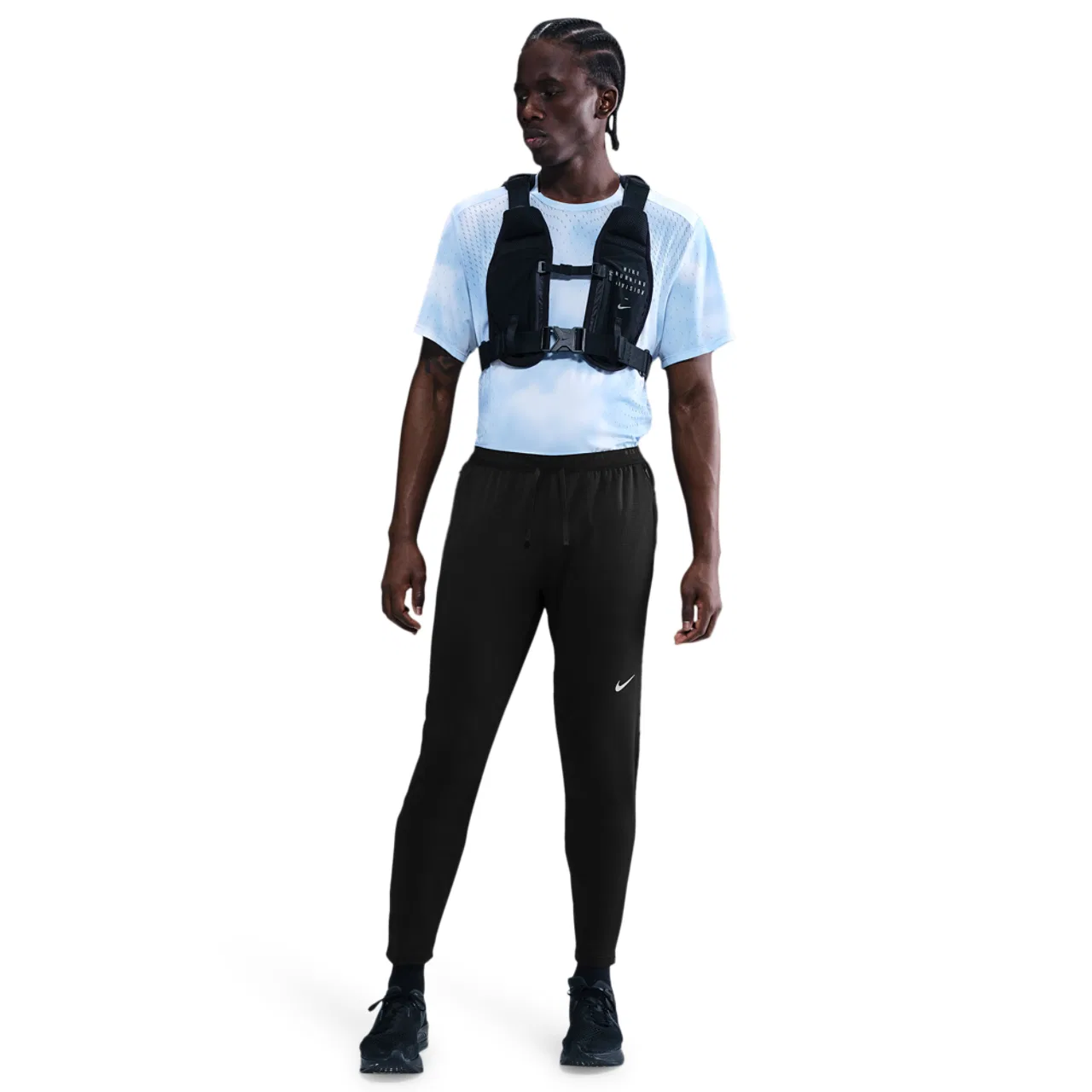 Мужские беговые брюки Dri-FIT Stride Knit Nike, цвет Black/Reflective Silver — фото 3