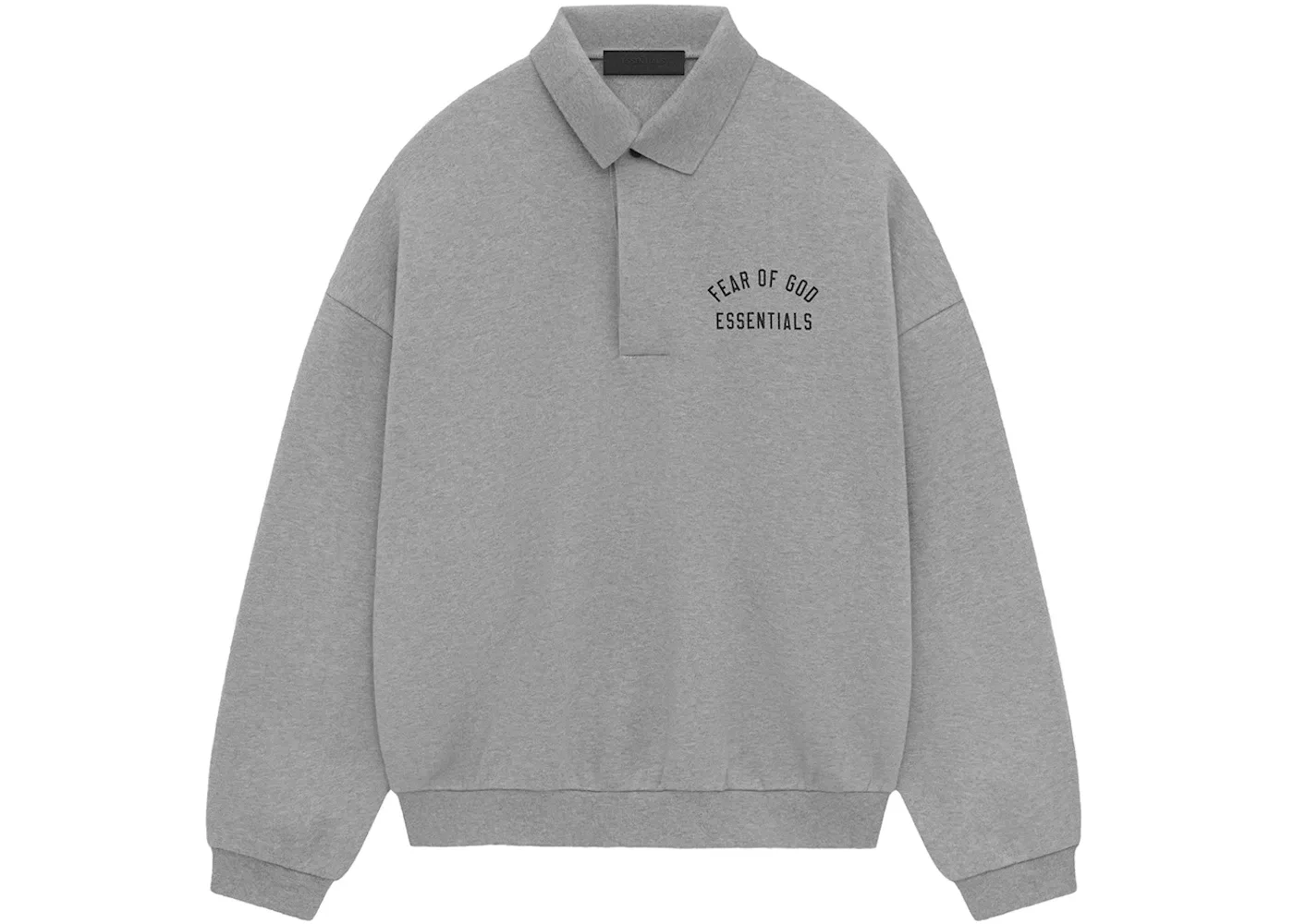 Мужской флисовый поло Fear of God Essentials, Dark Heather