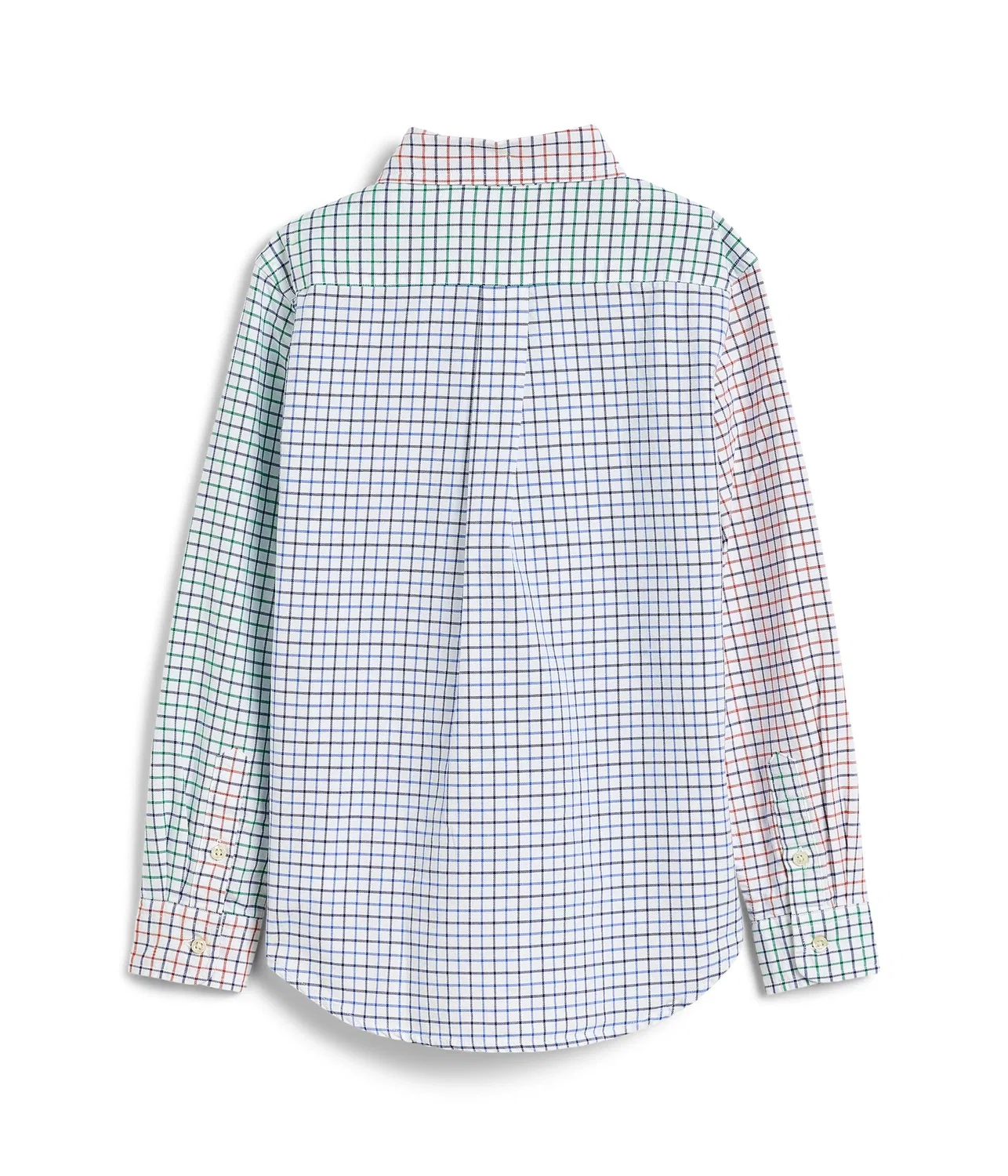 Хлопковая рубашка Tattersall Cotton Oxford Fun Shirt (для малышей/детей младшего возраста) Polo Ralph Lauren Kids, Tattersall Funshirt — фото 2