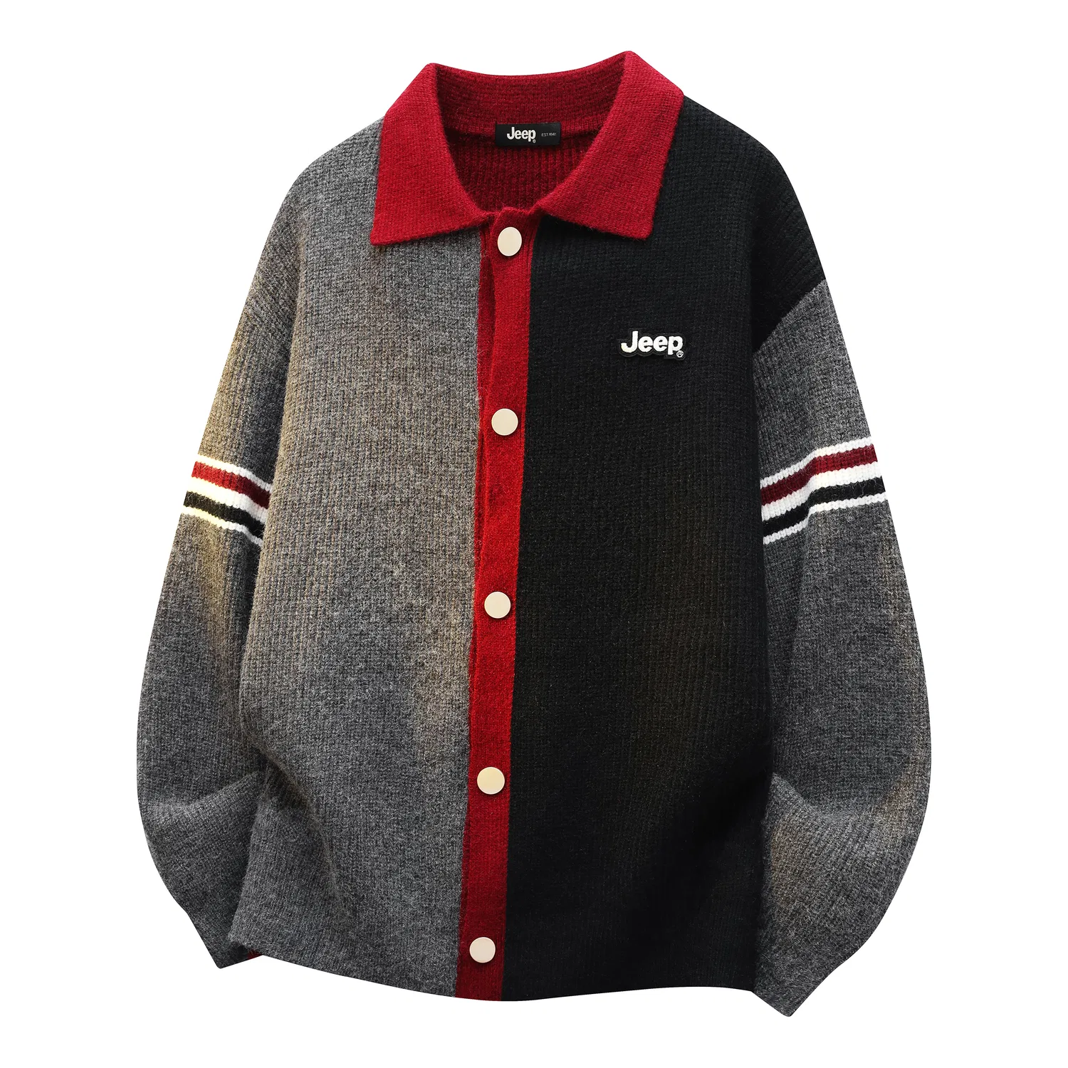 Детский свитер с отложным воротником Jeep Leisure Collection, Burgundy