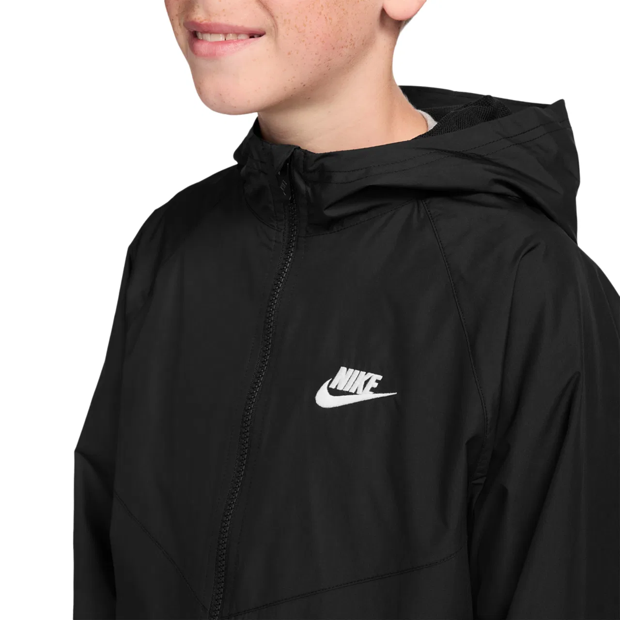 Ветровка для мальчиков Windrunner Nike, черный/белый — фото 3