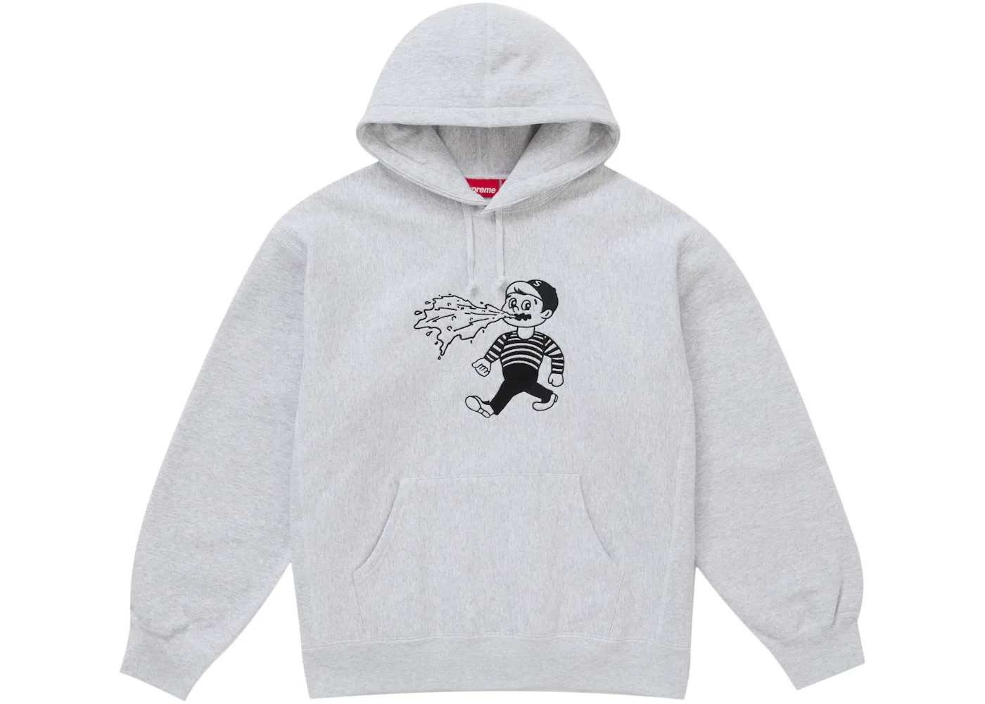 Мужской худи с капюшоном с принтом Homerun Supreme, Heather Grey