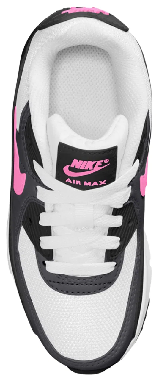 Кроссовки для девочек Air Max 90 Mesh Lace Nike, цвет Black/Playful Pink/White — фото 3