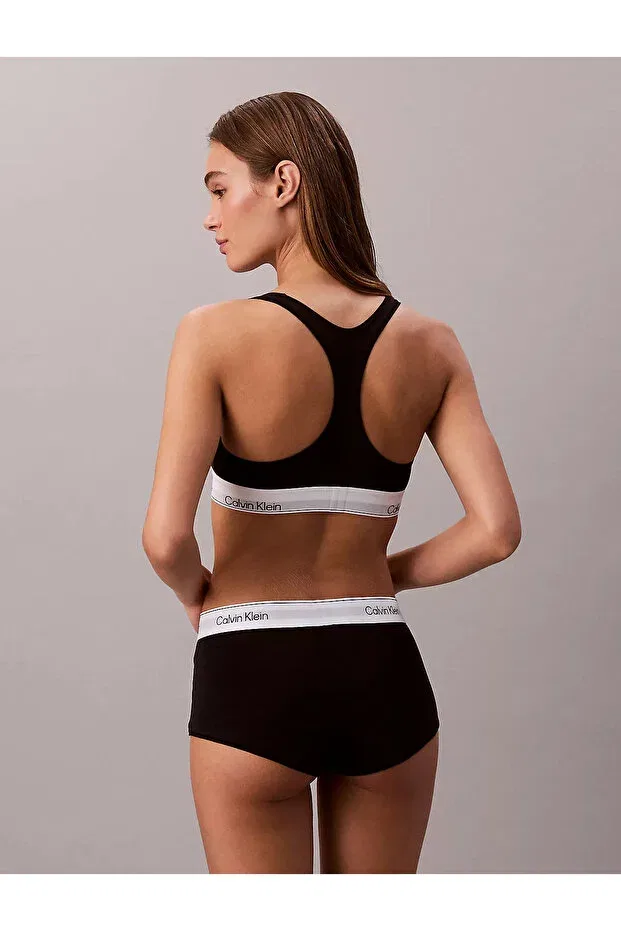 Женский бюстгальтер с квадратным вырезом на тонких бретелях Calvin Klein, Black1 — фото 4