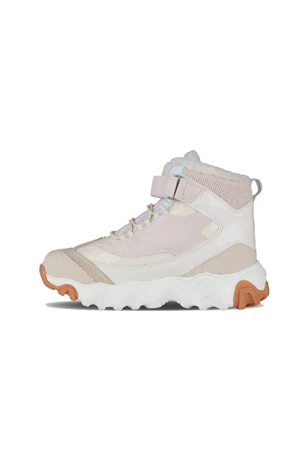 Детские ботинки для девочек с ортопедической стелькой Radus girl's short outdoor boots with fleece lining and velcro fastening 946.f24k.423 Vicco, Beige — фото 2