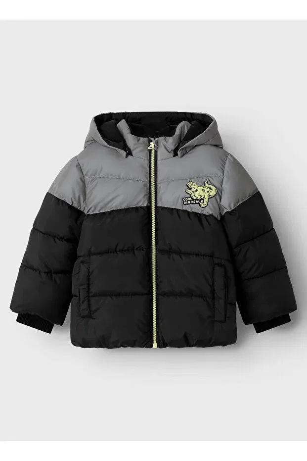 Детское пальто для девочек с принтом Name It, Black