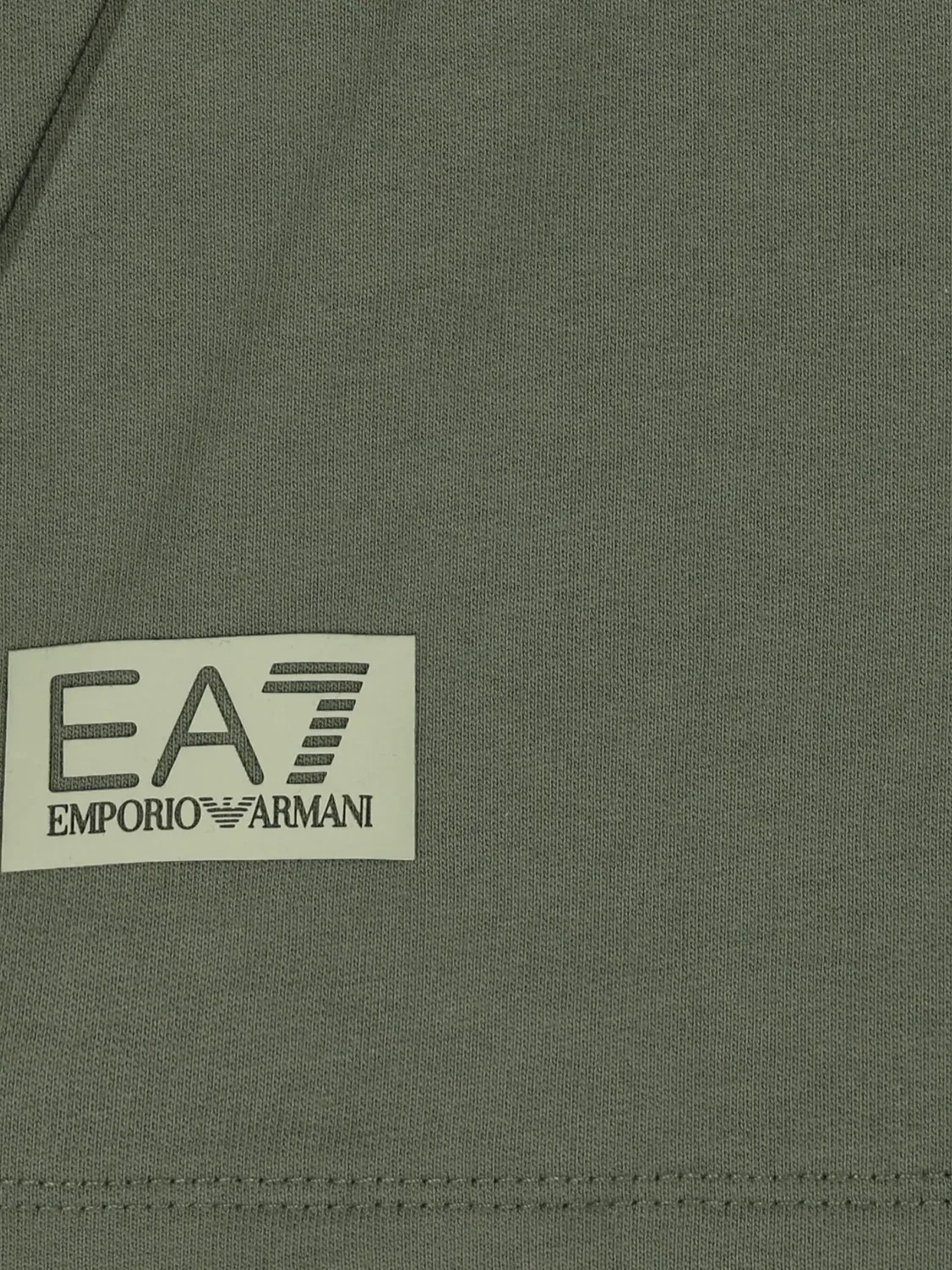 Худи с накладным карманом и логотипом Ea7 Emporio Armani, зеленый — фото 3