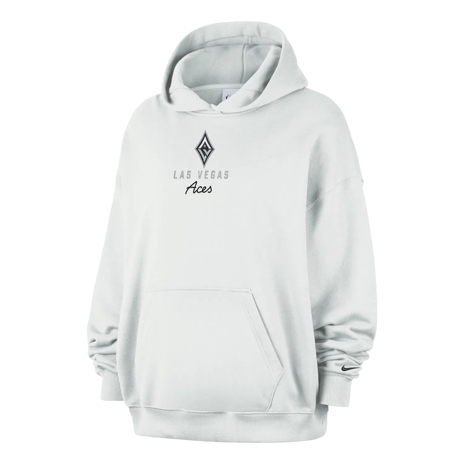 Женское худи для баскетбола Las Vegas Aces French Terry Oversized Hoodie 'Off White Black' Nike, Off White/Black