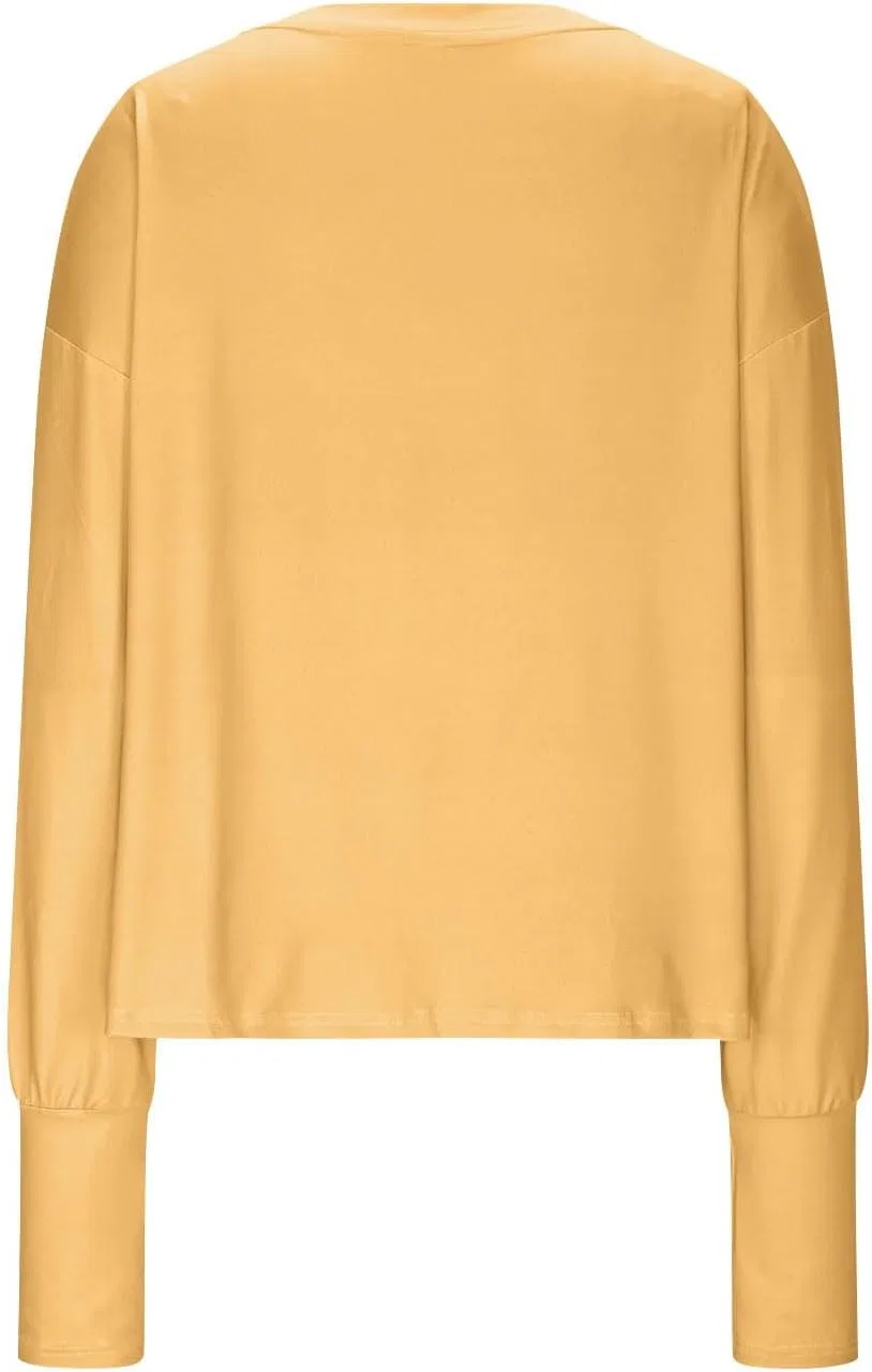 Женская рашгард с защитой UPF 50+ полузастежка-молния, Yellow — фото 3